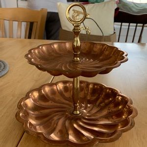 Two Tiered Copper Piece